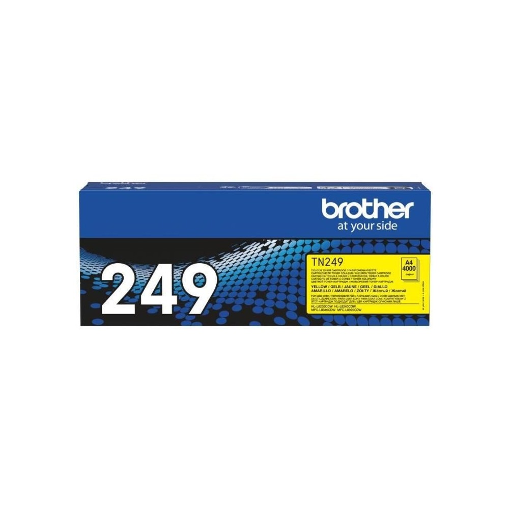 Toner jaune trés haute capacité - BROTHER - TN249Y - 4000 pages