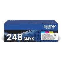 Pack Toner standard - BROTHER - TN248VAL - Cyan Magenta Jaune Noir - 4