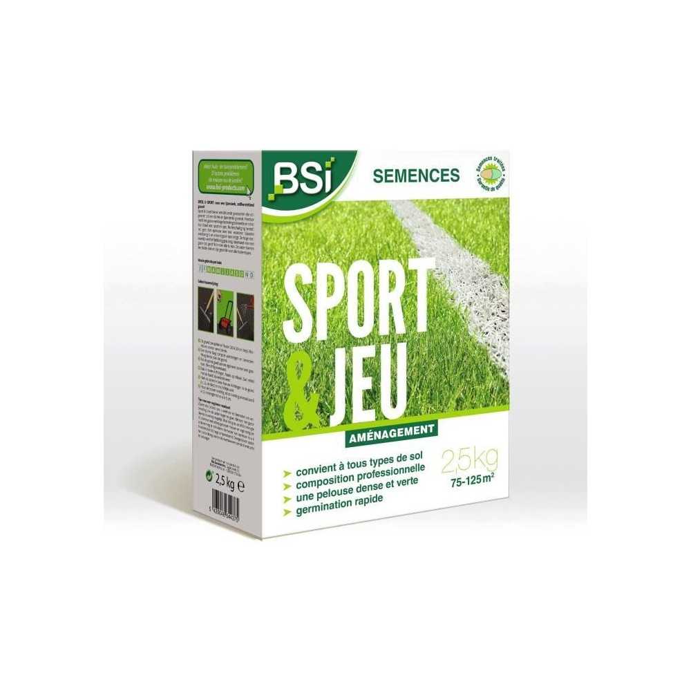 BSI - Semences de Gazon - Sport & Jeu - Avec Enrobage Protecteur - Hau