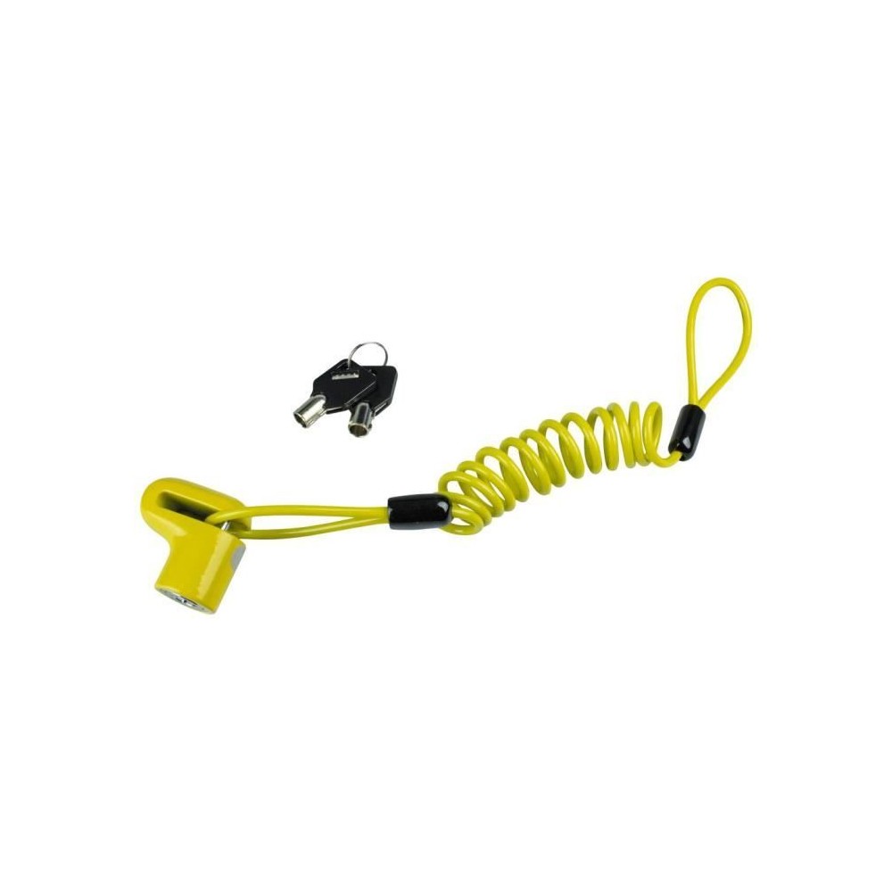 Antivol vélo câble - BURG WACHTER - 520 50 Yellow SB - Câble acier