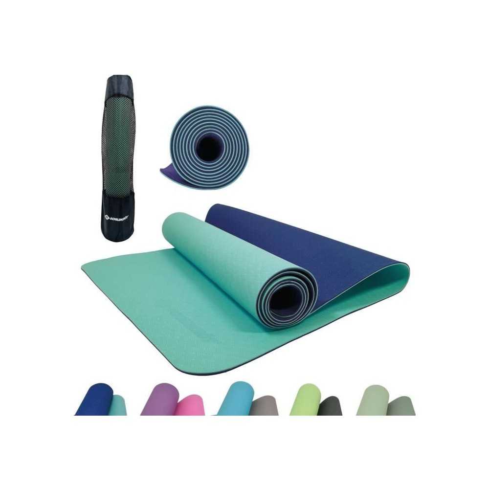 Tapis de yoga - FITNESS - SCHILDKRÖT - 180 x 61 cm - 4 mm - Sac inclu