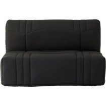 Banquette BZ DREAM - Tissu 100% Coton noir - Couchage 140x190 cm - 2 p