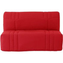 Banquette BZ DREAM - Tissu 100% Coton rouge - Couchage 140x190 cm - Cl