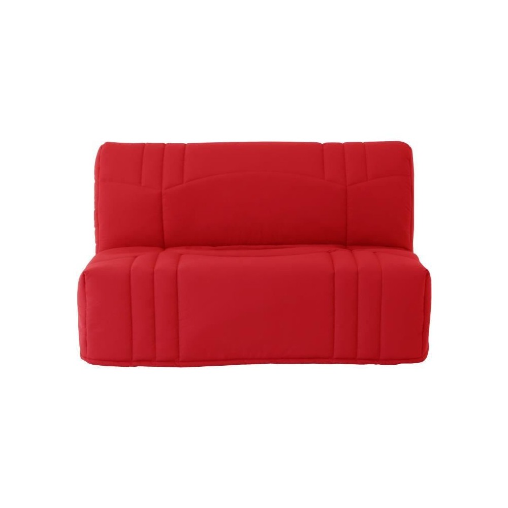 Banquette BZ DREAM - Tissu 100% Coton rouge - Couchage 140x190 cm - Cl