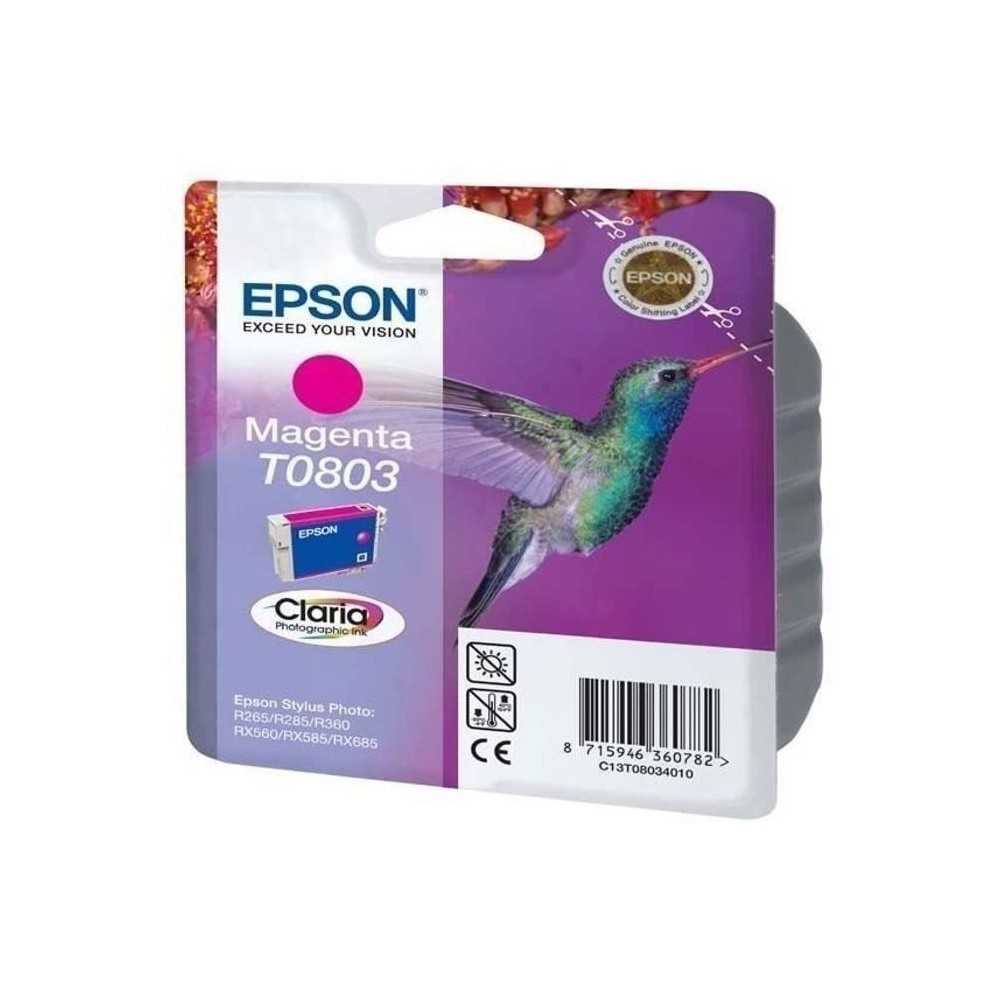 EPSON Cartouche d'encre T0803 Magenta - Colibri (C13T08034011)