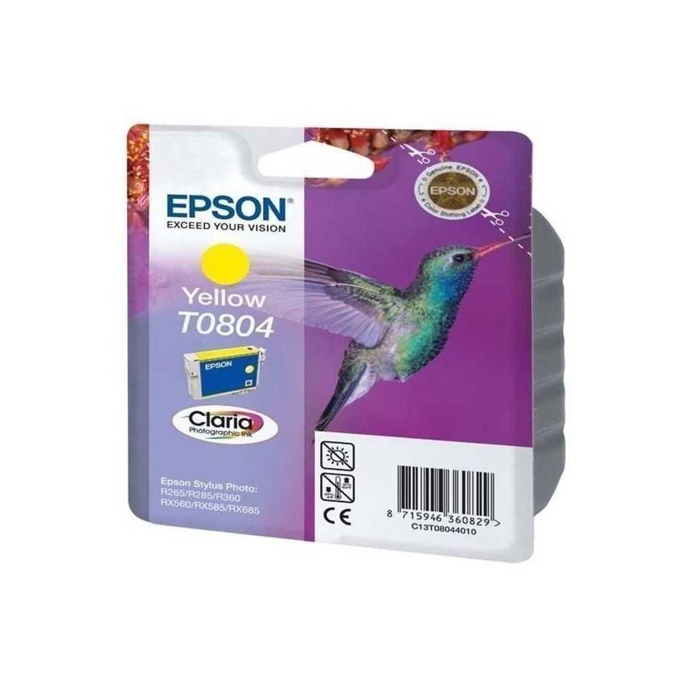 EPSON Cartouche d'encre T0804 Jaune - Colibri (C13T08044011)