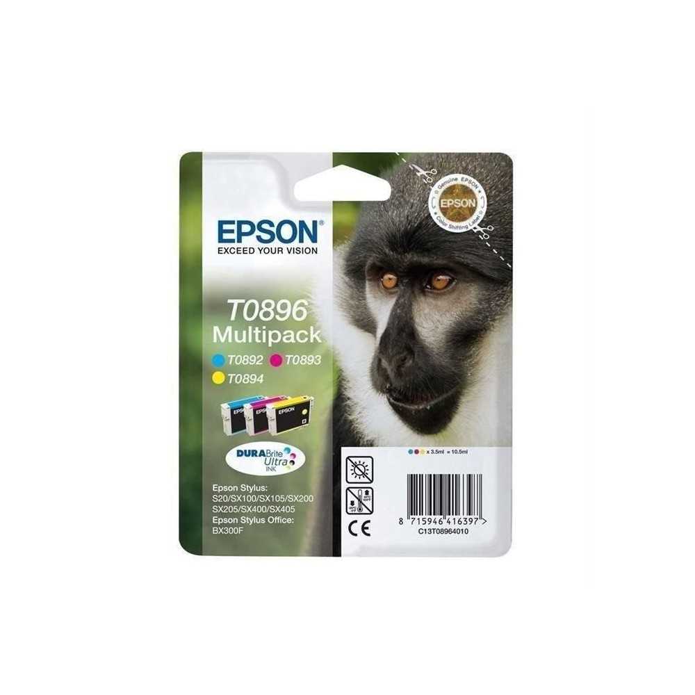 EPSON Multipack T0896 - Singe - Cyan, Magenta, Jaune (C13T08954010)