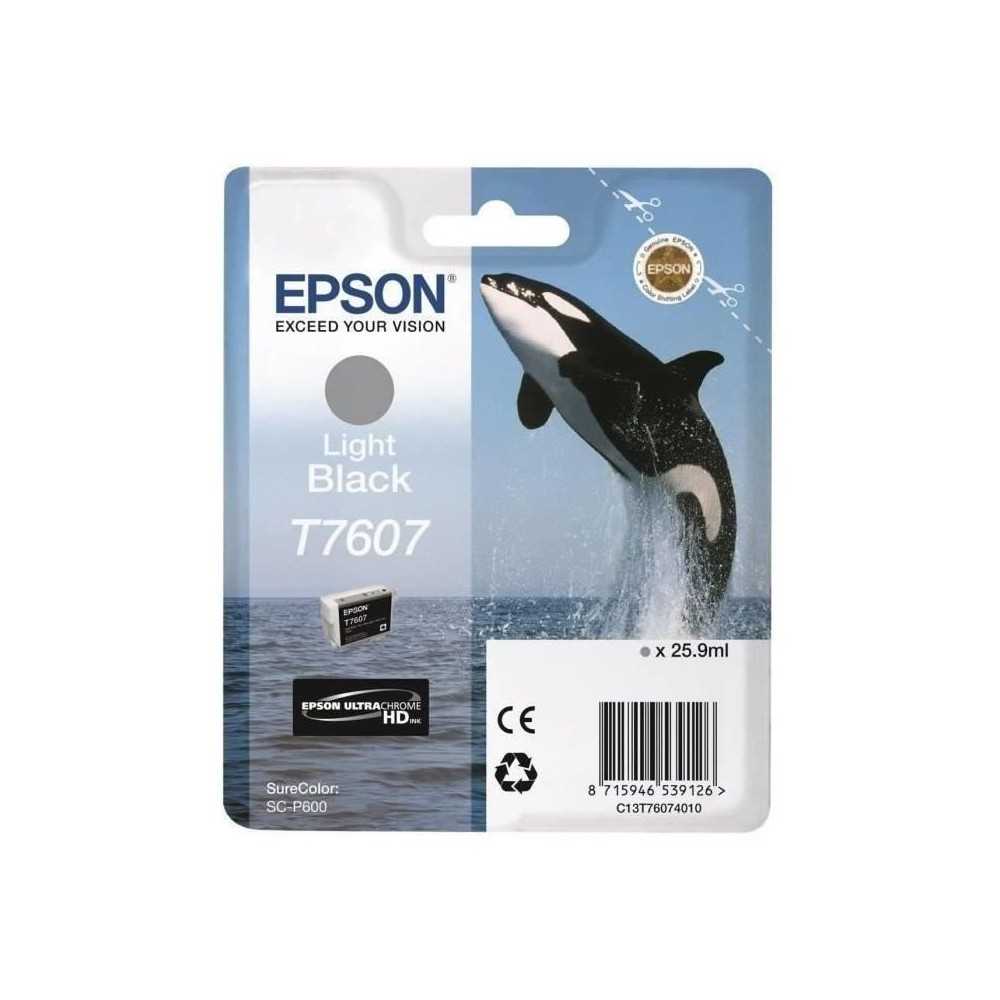 EPSON Cartouche d'encre T7607 Noir clair - Orque (C13T76074010)