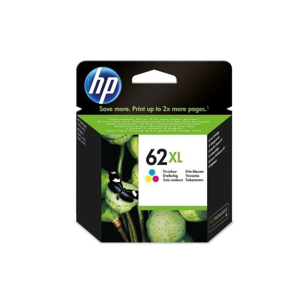 HP 62XL Cartouche d'encre trois couleurs grande capacité authentique