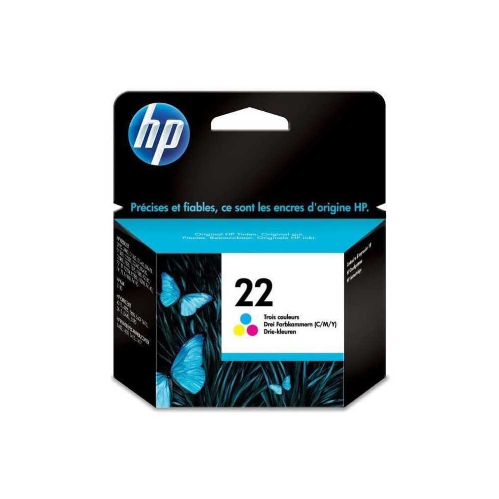 HP 22 Cartouche d'encre trois couleurs authentique (C9352AE) pour HP D