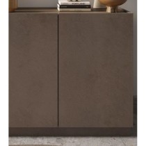 Buffet haut FIRENZE - Bronze et Chene Mercure - 3 portes - Style conte