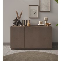 Buffet haut FIRENZE - Bronze et Chene Mercure - 3 portes - Style conte