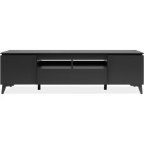 Meuble TV - Bertrix 56A - Ardoise / anthracite - 177x51,5x40 cm - 2 po