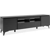 Meuble TV - Bertrix 56A - Ardoise / anthracite - 177x51,5x40 cm - 2 po