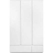 Armoire IMAGE 60B - Décor blanc mat - 3 portes + 2 tiroirs - L121,6 x