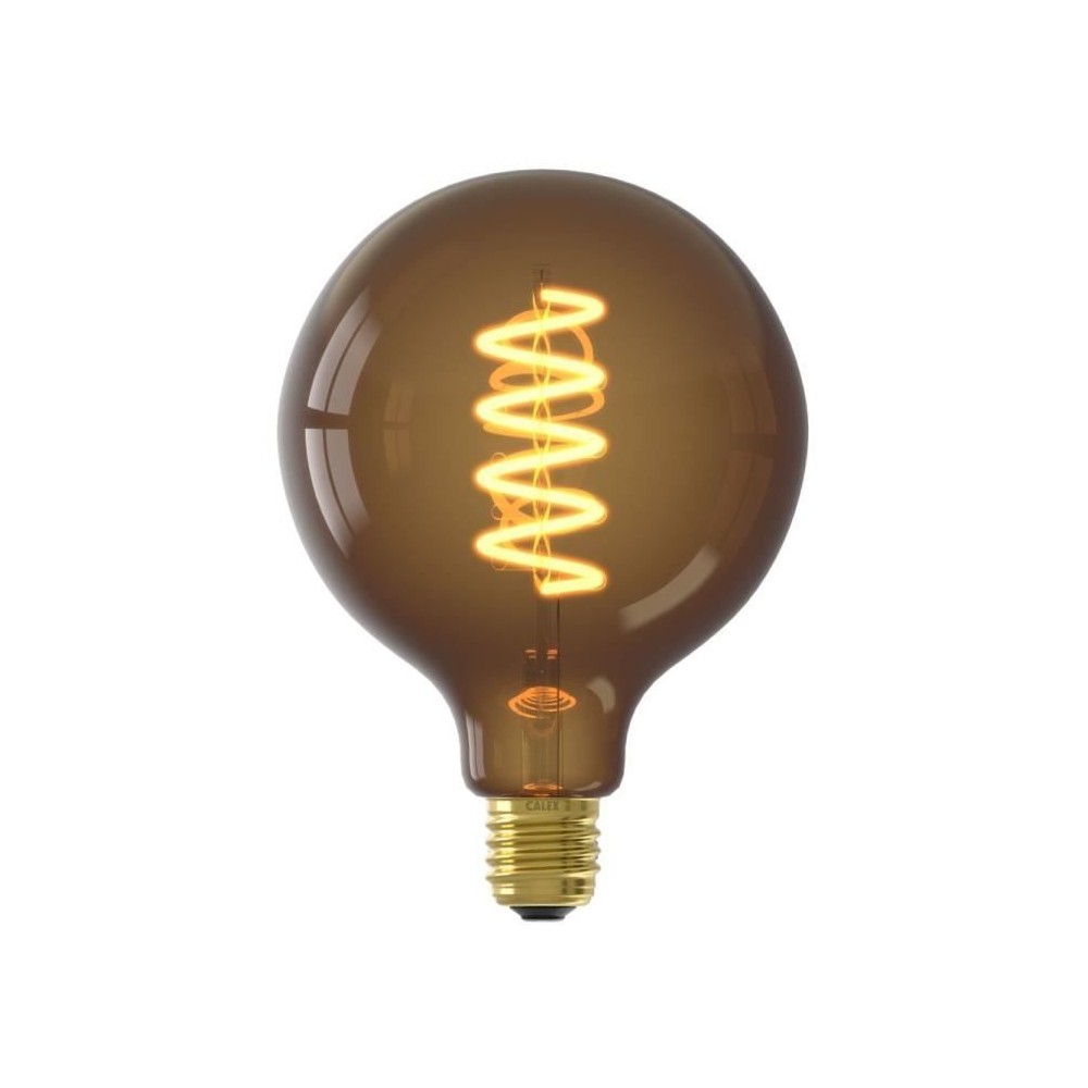 Ampoule LED E27 - CALEX - G125 GLOBE - Filament droit - 4 W - 120 lm -