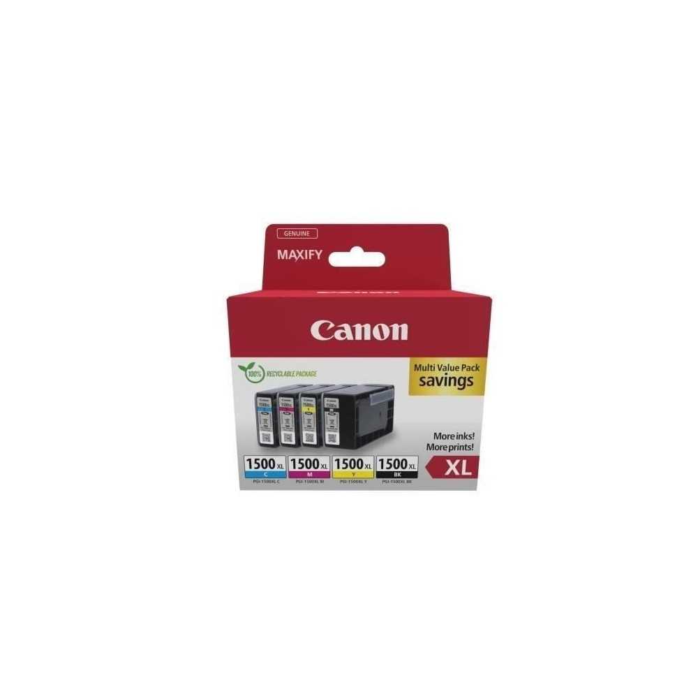 Multipack cartouches d'encre - CANON - PGI-1500XL Noir/Cyan/Magenta/Ja