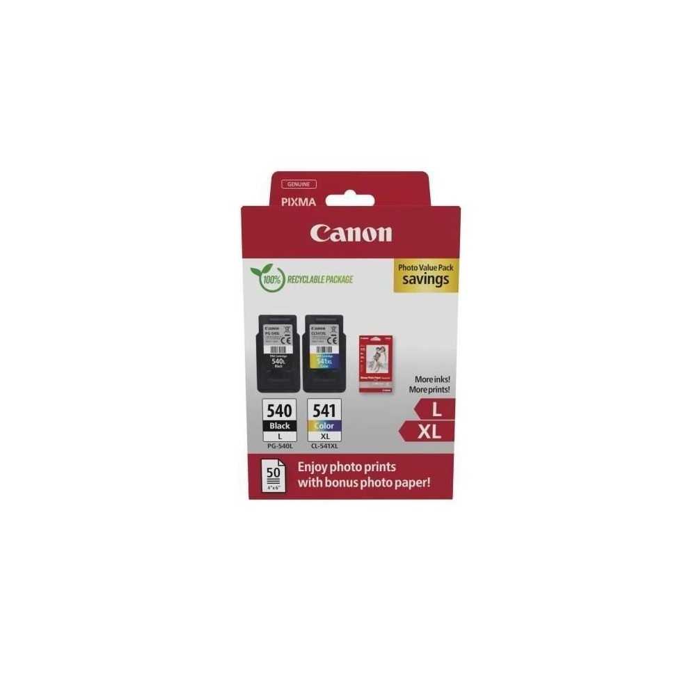 Pack de 2 cartouches d'encre + pack papiers photo - CANON - PG-540L No