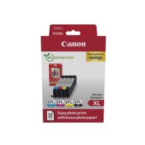 Cartouches d'encre + pack papiers photo - CANON - CLI-571XL Noir/Cyan/