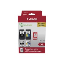 Pack de 2 cartouches d'encre + pack papiers photo - CANON - PG-560XL N