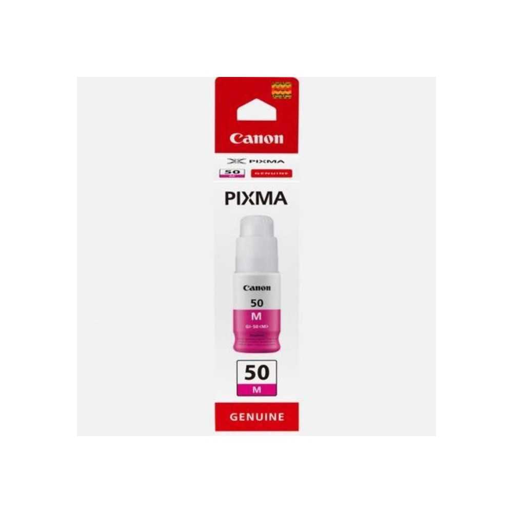 Bouteille d'encre - CANON - GI-50M - Magenta - Compatibilité PIXMA Me