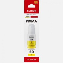 Bouteille d'encre - CANON - GI-50Y- Jaune - Compatibilité PIXMA MegaT