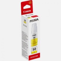 Bouteille d'encre - CANON - GI-50Y- Jaune - Compatibilité PIXMA MegaT