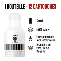 Bouteille d'encre - CANON - GI-56BK - Noir - Compatibilité MAXIFY GX