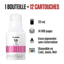 Bouteille d'encre - CANON - GI-56BK - Magenta - Compatibilité MAXIFY