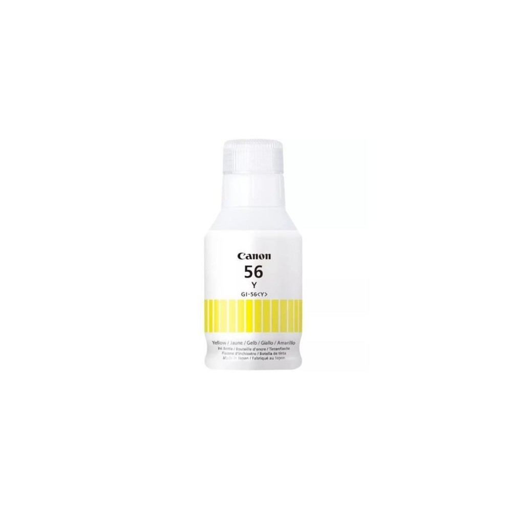 Bouteille d'encre - CANON - GI-56BK - Jaune - Compatibilité MAXIFY GX