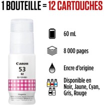 Bouteille d'encre - CANON - GI-53M - Magenta - Compatibilité PIXMA G6