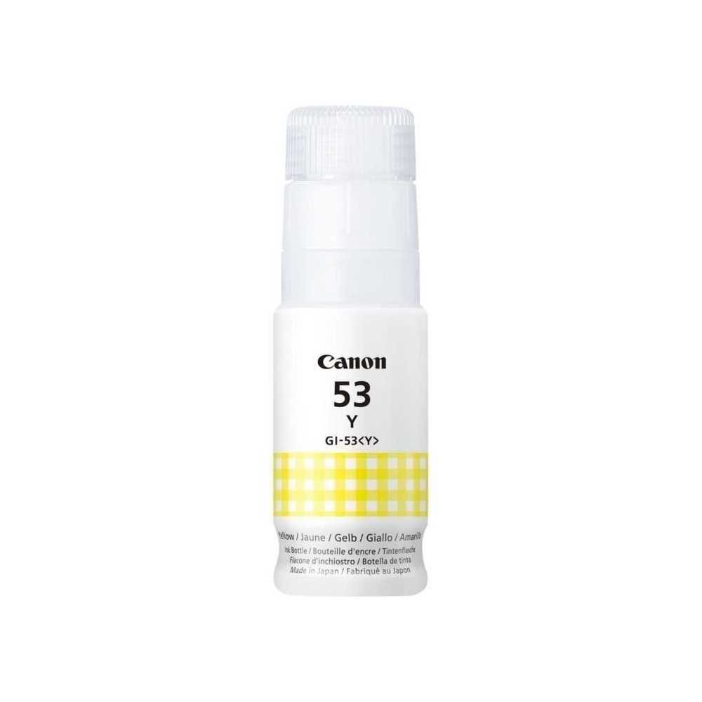 Bouteille d'encre - CANON - GI-53Y - Jaune - Compatibilité PIXMA G650