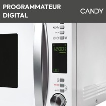 Micro-ondes Candy Essenza CMXW30DW 900W 30L Digital Blanc - Fonction D