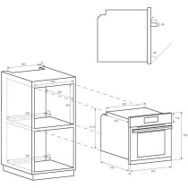 Four encastrable nettoyage manuel - convection naturelle CANDY FIDC N1