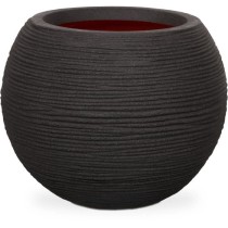 Capi Pot a fleurs Nature Rib rond 40 x 32 cm noir KBLR270 424217