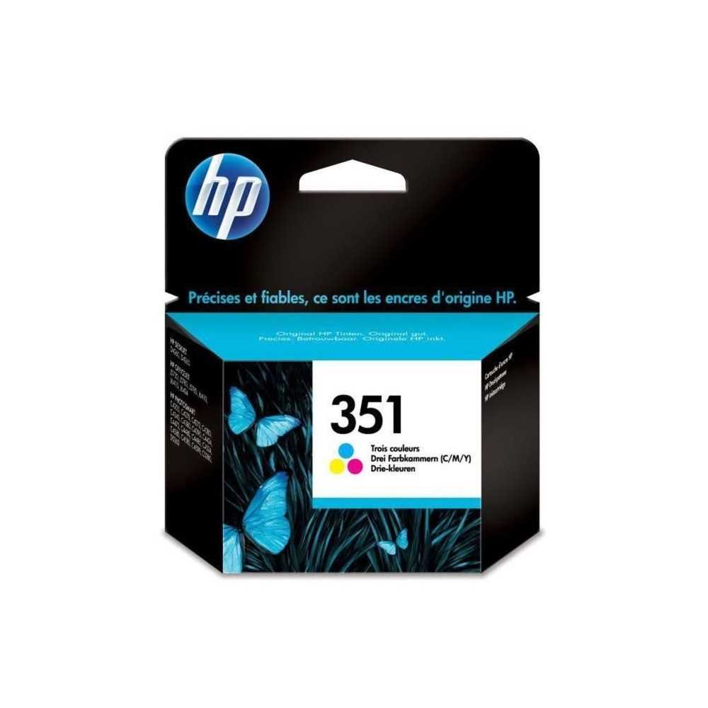 HP 351 Cartouche d'encre trois couleurs authentique (CB337EE) pour HP