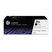 Pack 2 toners HP 35A noir authentique pour imprimantes LaserJet P1005/