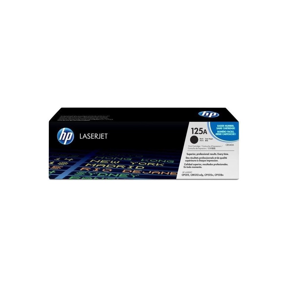 Cartouche de toner HP 125A noir pour imprimantes HP Color LaserJet CP1