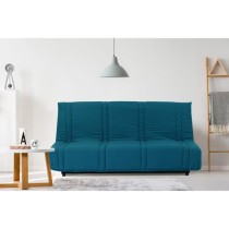 Banquette clic clac 3 places - Bleu canard - 100% coton - L 193 x P 92