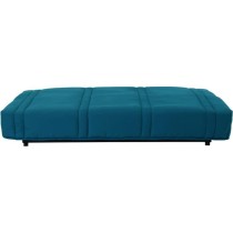 Banquette clic clac 3 places - Bleu canard - 100% coton - L 193 x P 92