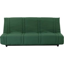 Clic clac 3 places LENA 20 - Tissu coton vert foret - Couchage 125x190