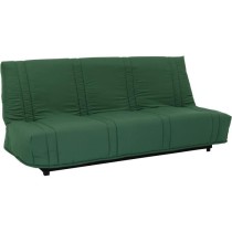 Clic clac 3 places LENA 20 - Tissu coton vert foret - Couchage 125x190