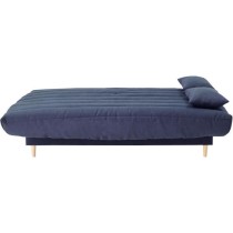 Clic clac 3 places - bleu foncé - Couchage 125x190 cm - Avec coussins