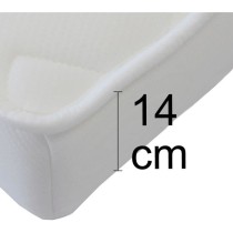 Canapé clic clac 3 places - Bleu - Matelas 14 cm - L223 x P96 x H 103