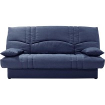 Clic clac 3 places THELMA - Tissu Soro bleu foncé - Couchage 125x190