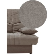 Clic clac 3 places THELMA - Tissu Soro taupe - Couchage 125x190 cm - L