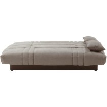 Clic clac 3 places THELMA - Tissu Soro taupe - Couchage 125x190 cm - L