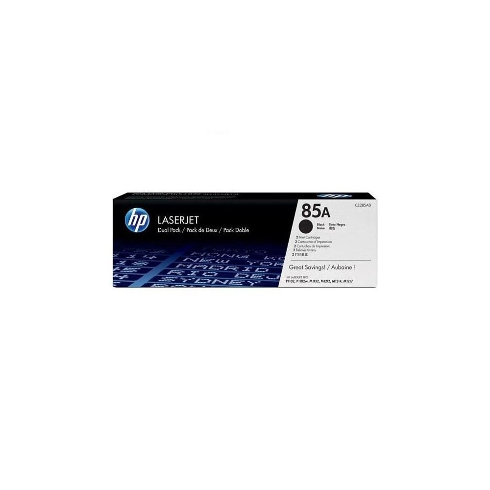 Cartouche de toner HP 85A (CE285AD) noir pour imprimantes LaserJet P11