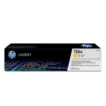 HP 126A Cartouche de Toner jaune authentique (CE312A) pour HP LaserJet