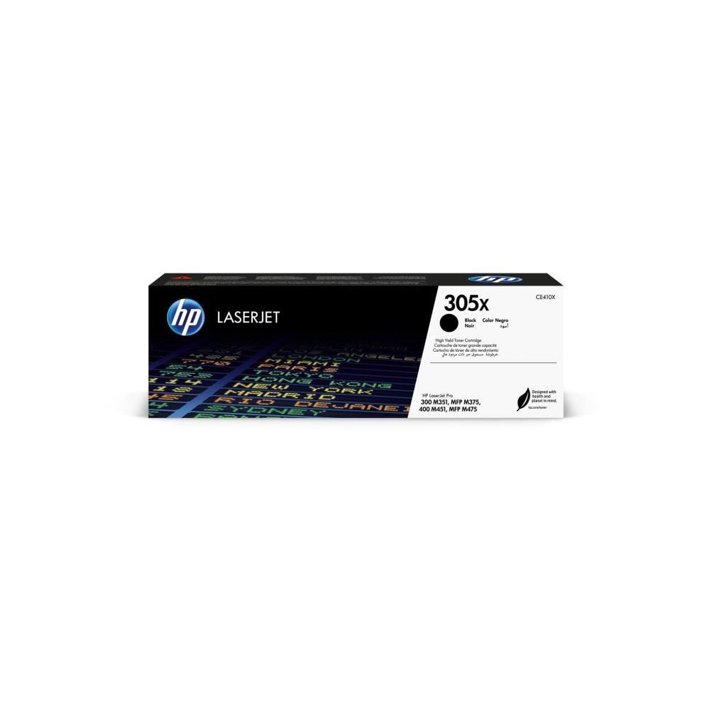 Cartouche de toner HP 305X noir authentique pour imprimantes LaserJet